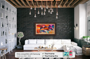 burlwood samsung the frame