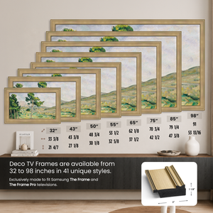 Deco TV Frames Samsung the Frame TV Champagne