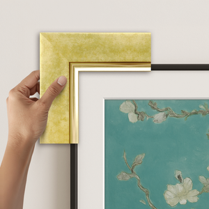 gold contemporary samsung frame tv