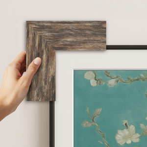 distressed reclaimed wood tv frame for samsung the frame tv
