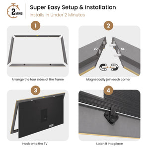 Black frame for Samsung The Frame TV