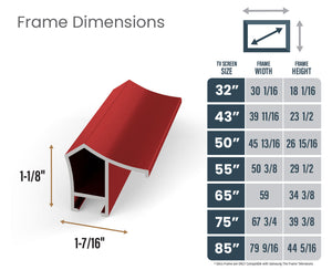 Candy Apple Red - Alloy Prismatic Samsung Frame Bezel