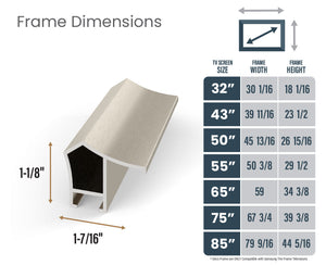 German Silver - Alloy Prismatic Samsung Frame TV Bezel (2017-2020)
