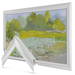 Pure White - Alloy Prismatic Samsung Frame TV Bezel
