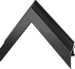 Anodized Black - Alloy Scoop Samsung Frame TV Bezel
