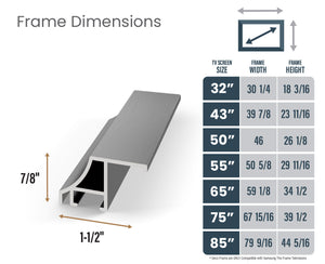 Graphite - Alloy Scoop Samsung Frame Bezel
