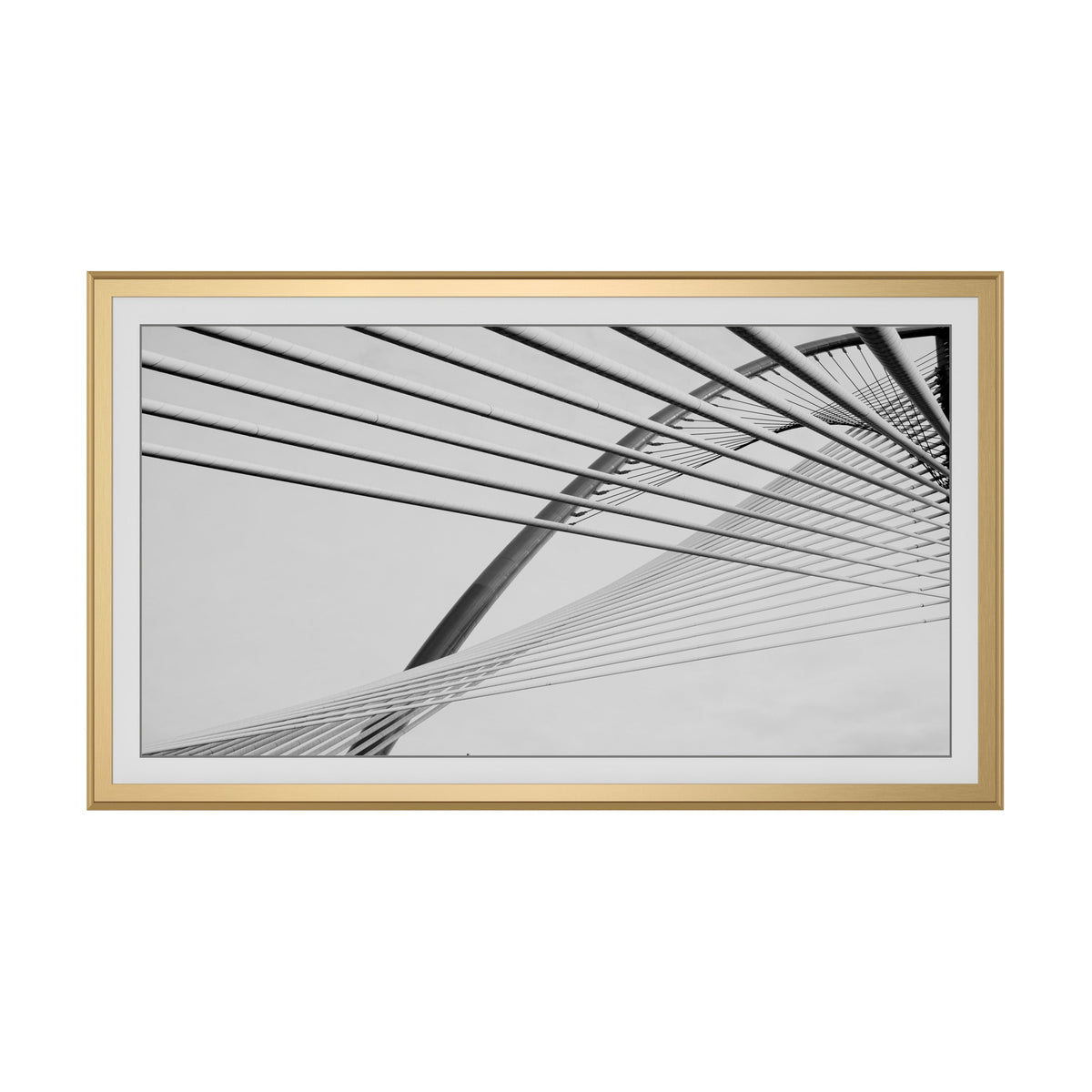 Pale Gold - Alloy Scoop Samsung Frame TV Bezel