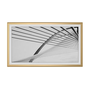 Pale Gold - Alloy Scoop Samsung Frame TV Bezel