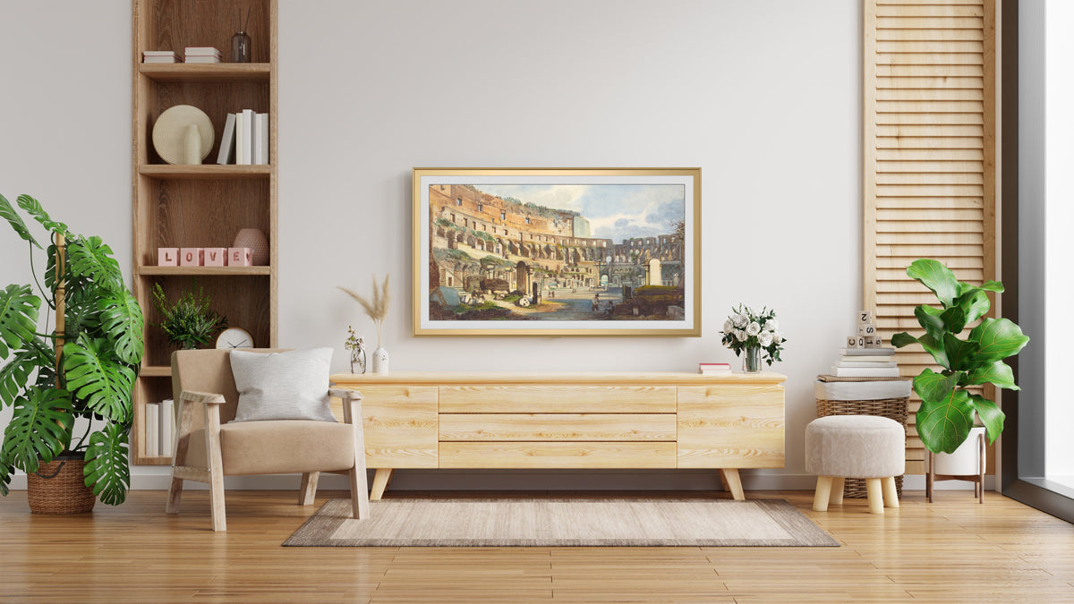 Pale Gold - Alloy Scoop Samsung Frame TV Bezel
