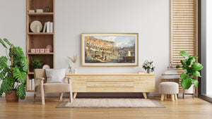 Pale Gold - Alloy Scoop Samsung Frame TV Bezel