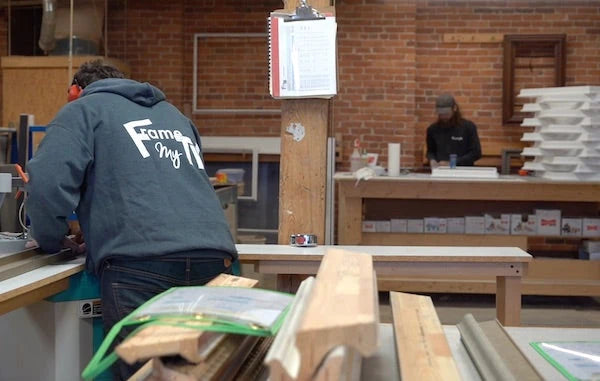 Working making framing products