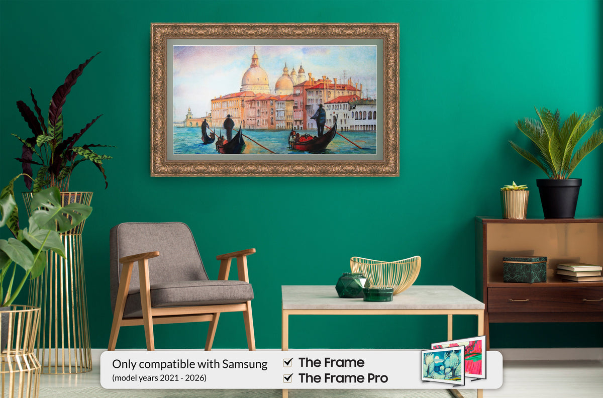 Deco TV Frames Samsung the Frame TV Tuscan Copper