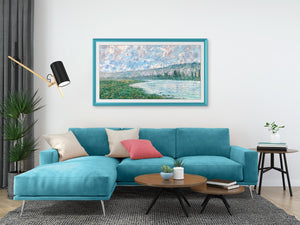 Turquesa caribeña - Bisel de marco Samsung prismático de aleación