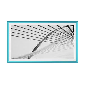 Turquesa caribeña - Bisel de marco Samsung prismático de aleación