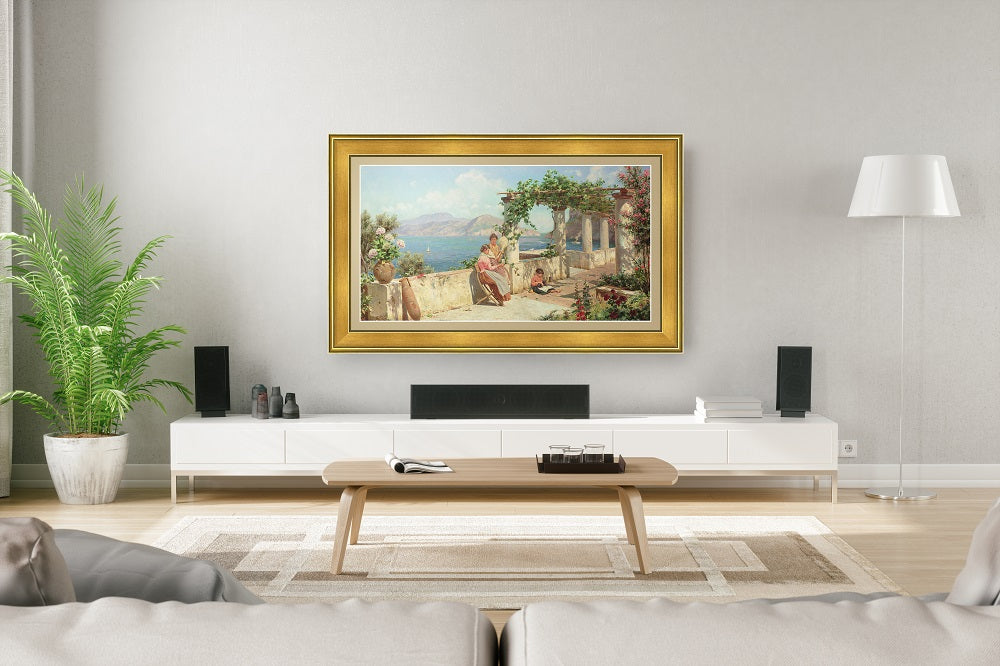 Deco TV Frames Samsung the Frame TV Antique Gold