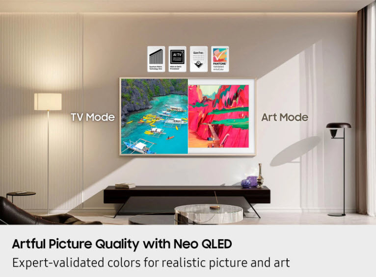 85" Samsung The Frame Pro / Neo QLED 4K Art Mode Samsung Vision AI Smart TV (2025)