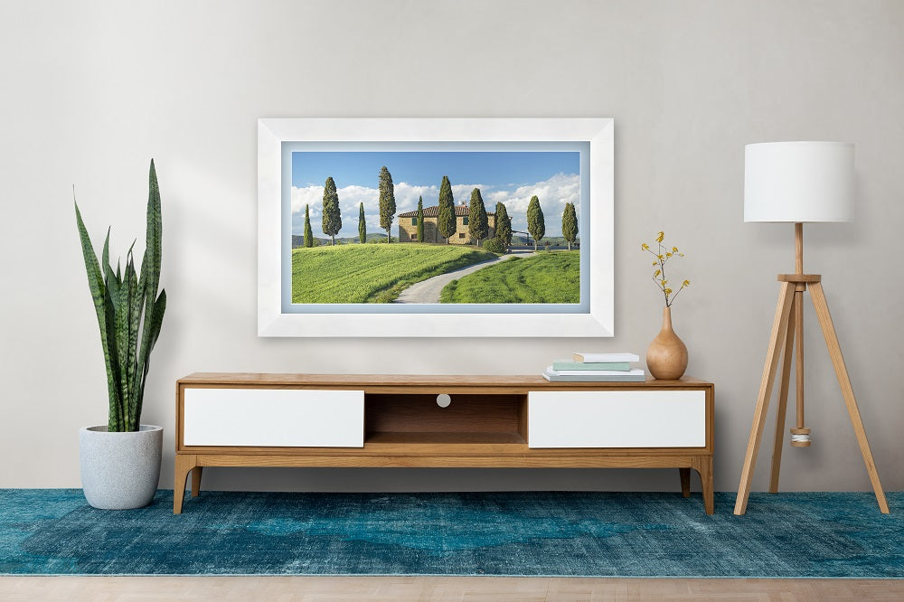 Deco TV Frames Samsung the Frame TV Gloss White