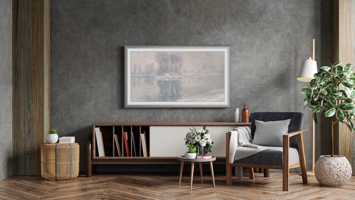 Graphite - Alloy Scoop Samsung Frame TV Bezel