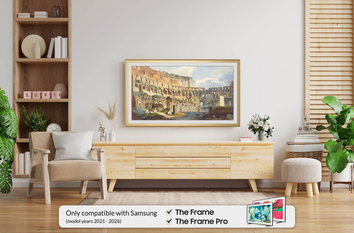 Oro pálido - Bisel de marco Samsung redondo de aleación