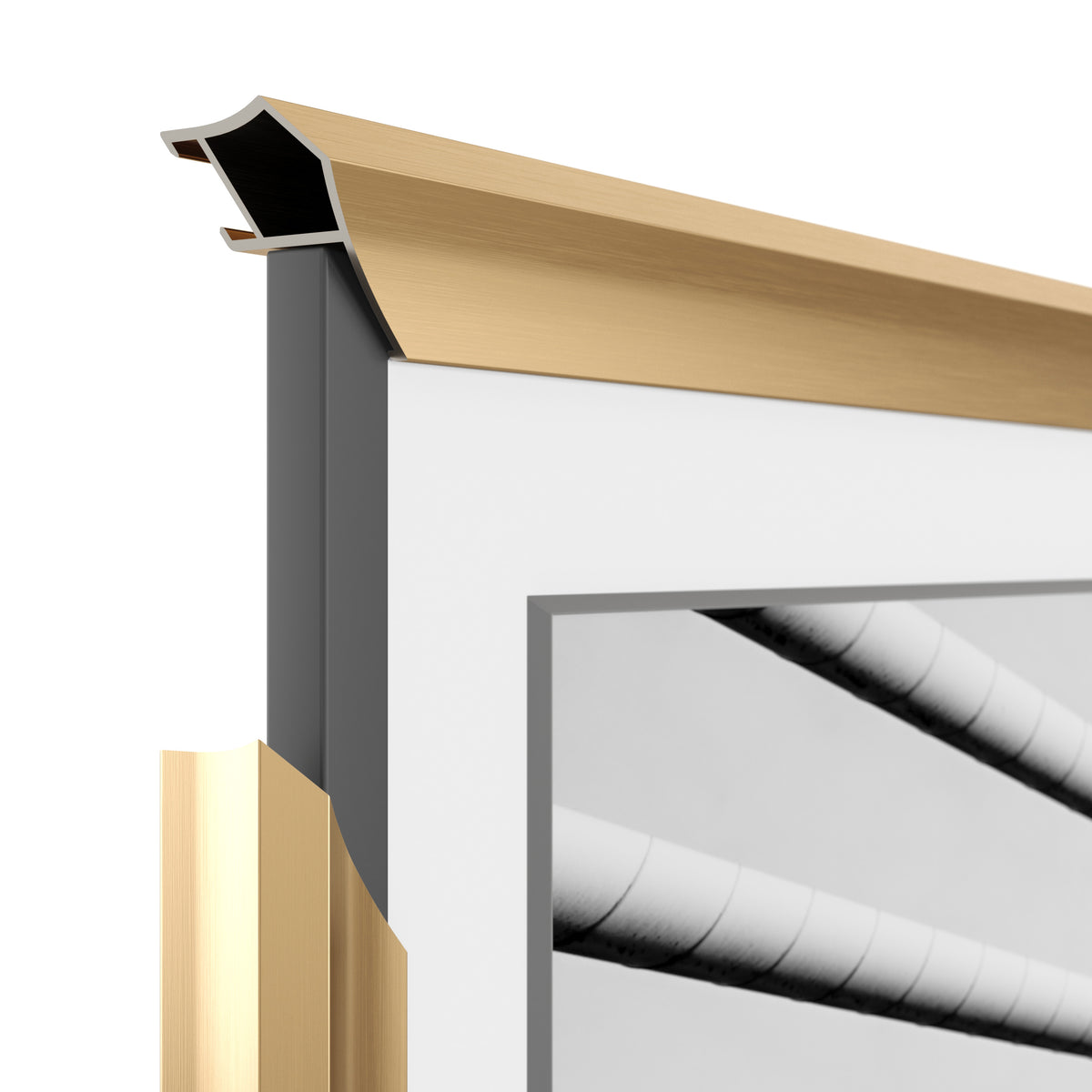 Pale Gold - Alloy Prismatic Samsung Frame Bezel (2017-2020)