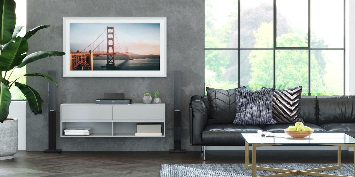Pure White - Alloy Prismatic Samsung Frame TV Bezel