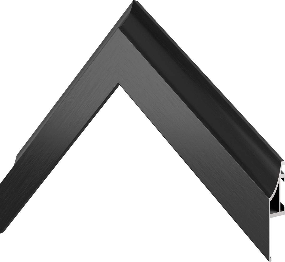 Anodized Black - Alloy Scoop Samsung Frame Bezel