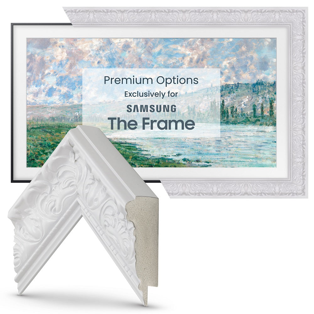 Deco TV Frames Samsung the Frame TV Tuscan Gloss White