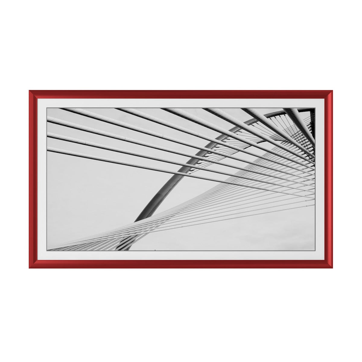 Candy Apple Red - Alloy Prismatic Samsung Frame TV Bezel