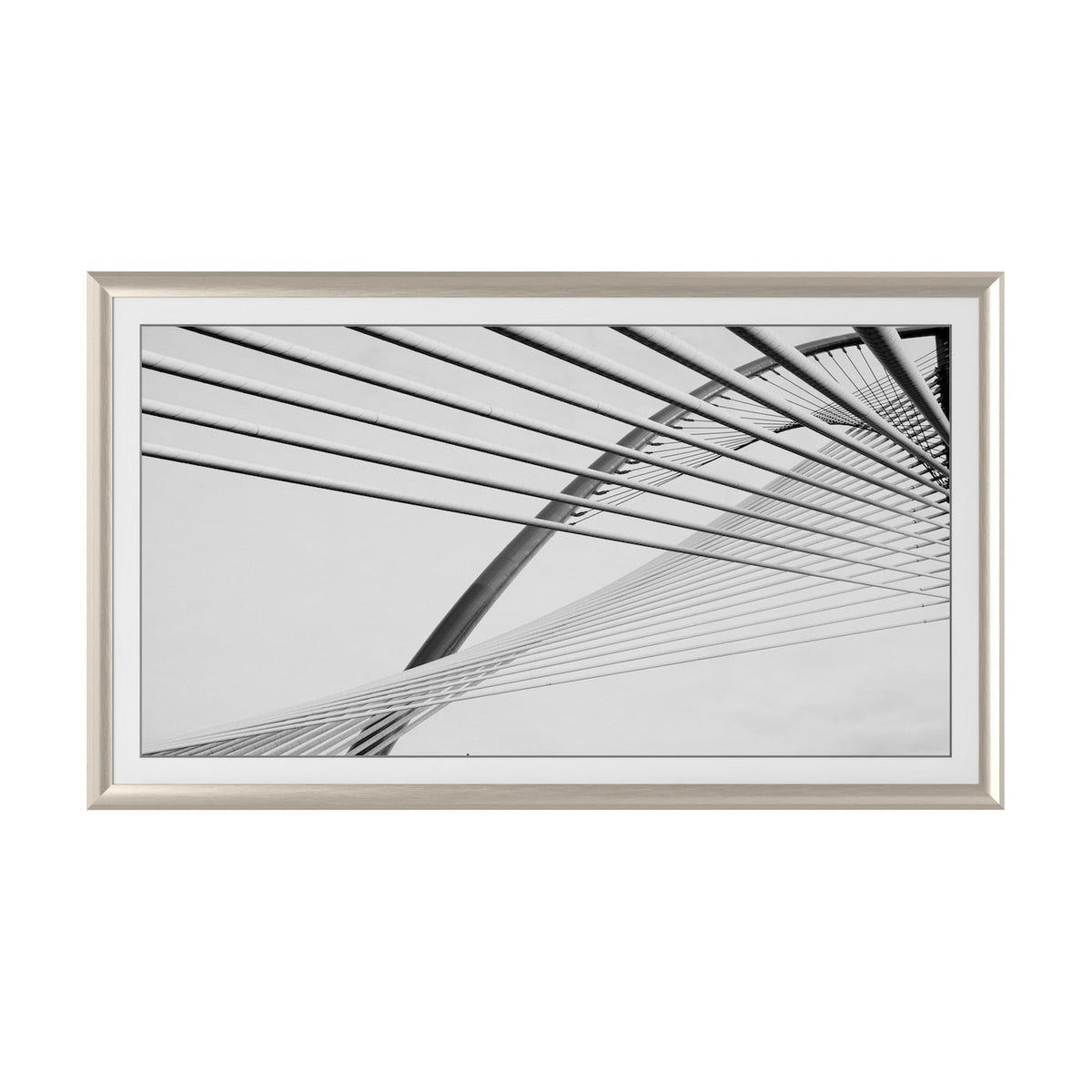 German Silver - Alloy Prismatic Samsung Frame TV Bezel
