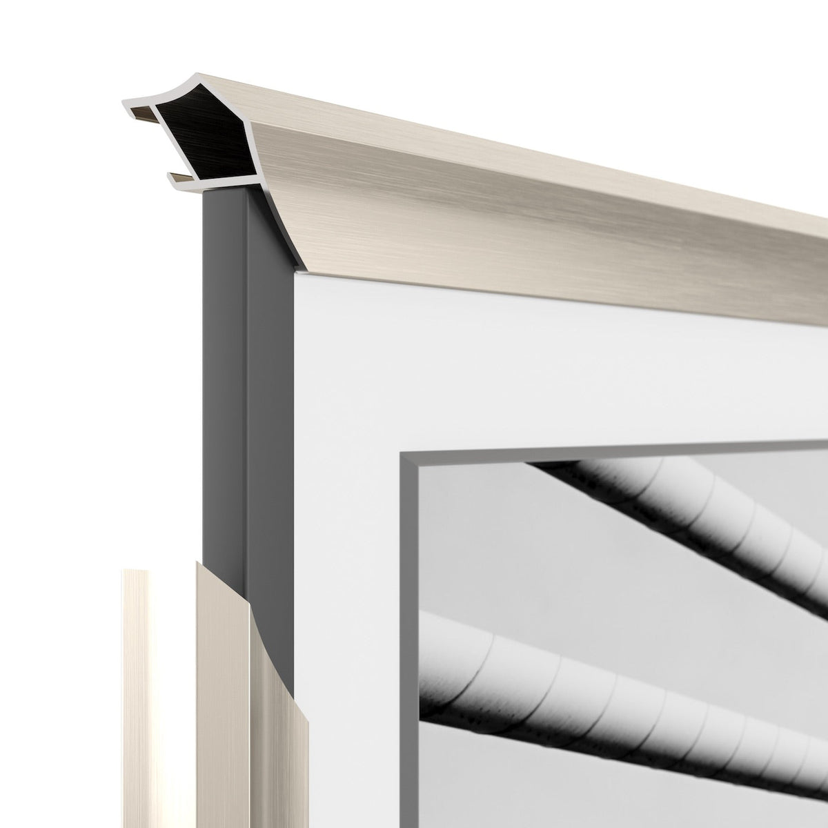 German Silver - Alloy Prismatic Samsung Frame TV Bezel (2017-2020)