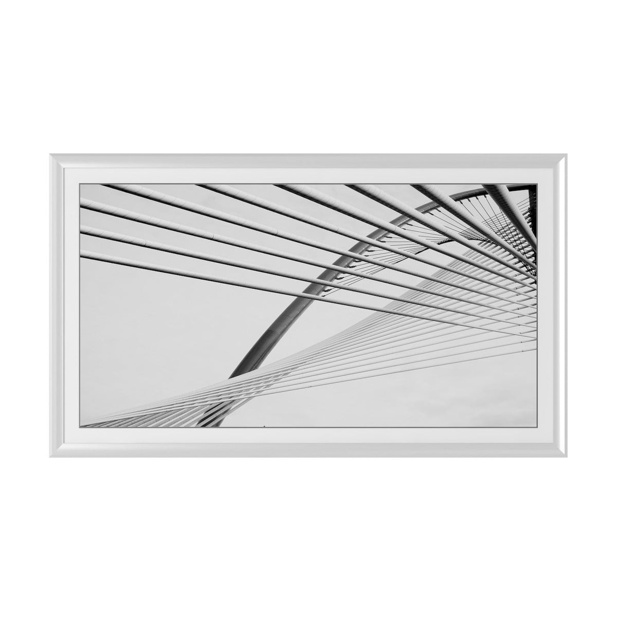 Pure White - Alloy Prismatic Samsung Frame TV Bezel