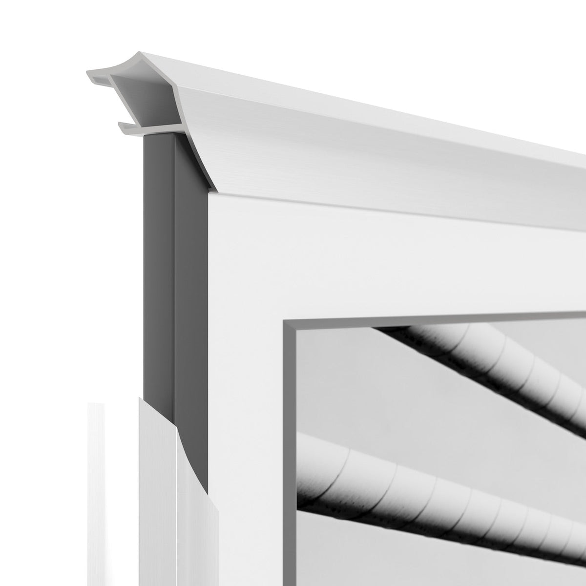 Pure White - Alloy Prismatic Samsung Frame TV Bezel