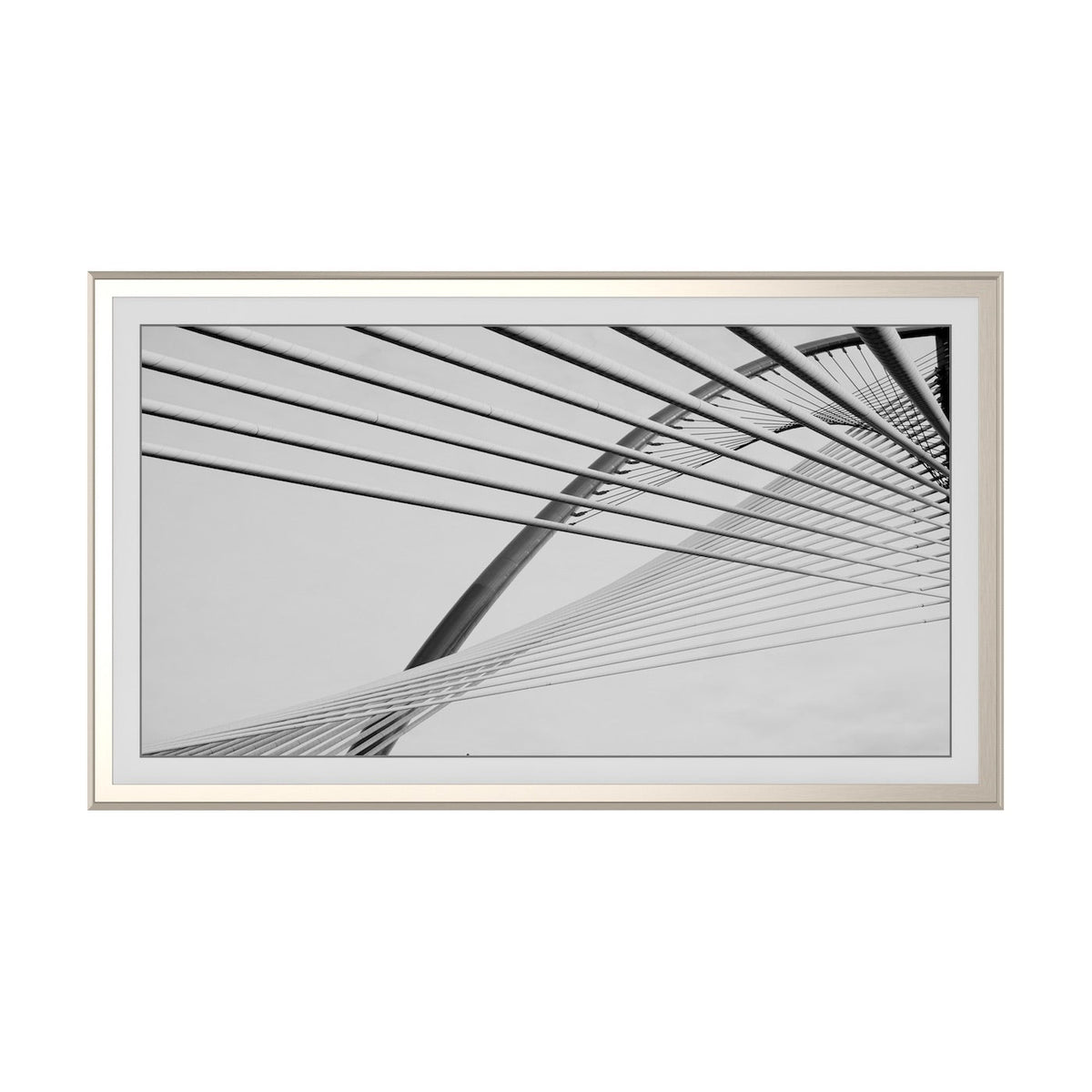 German Silver - Alloy Scoop Samsung Frame TV Bezel
