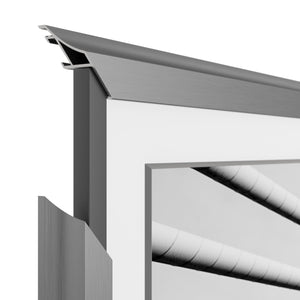 Graphite - Alloy Scoop Samsung Frame TV Bezel