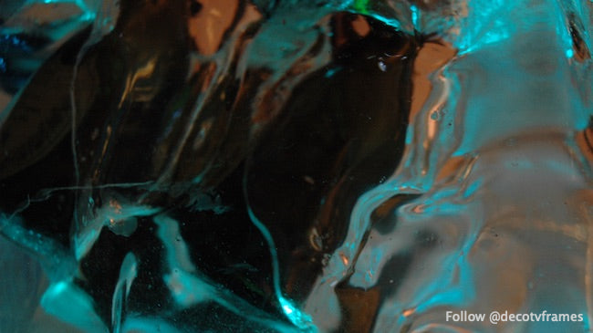 Ice abstract blue and black, Capital Hill, Seattle, Washington, USA 1673