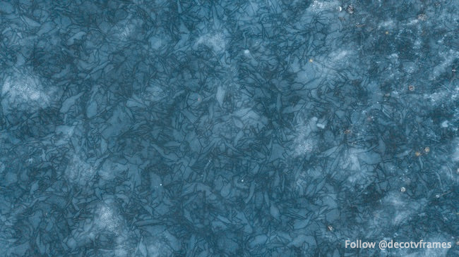 Close up of ice on a frozen lake