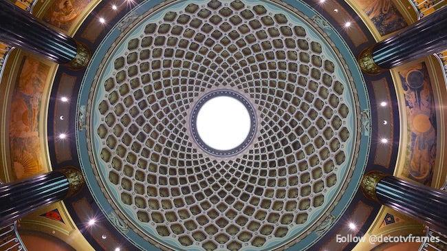 Plafond du hall, US Custom House, Philadelphie, Pennsylvanie