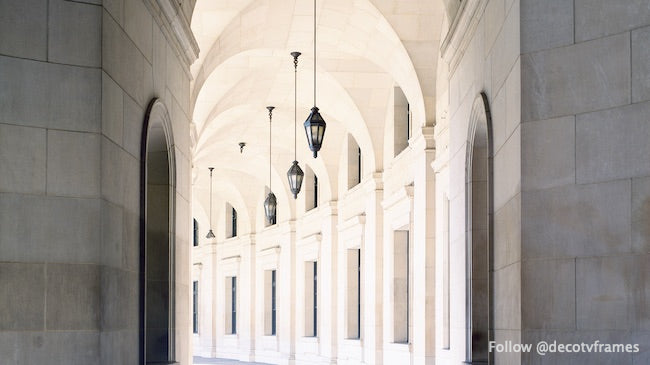 Arched architectural detail in the Federal Triangle in Washington, D.C