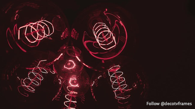 Gros plan d'ampoules vintage