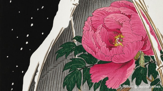 Chat bleu de Sibérie à côté d'une pivoine (1925 - 1936) 