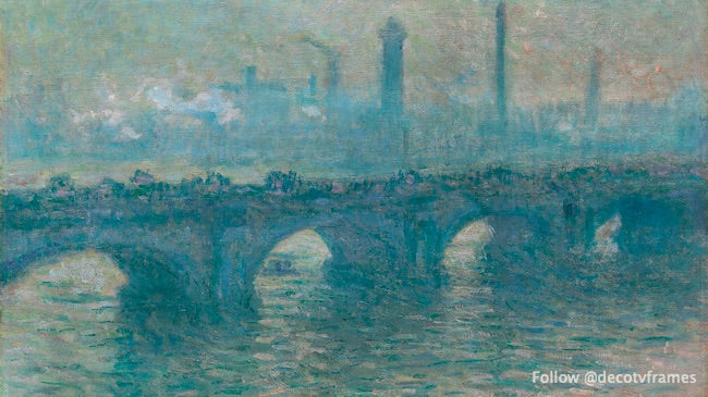 Pont de Waterloo, temps gris (1900) 