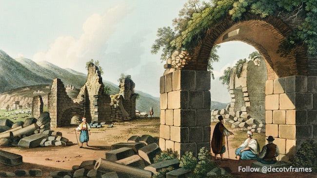 Ruines des thermes d'Éphèse vues des dominions ottomans, d'Europe, d'Asie et de certaines îles de la Méditerranée (1810)