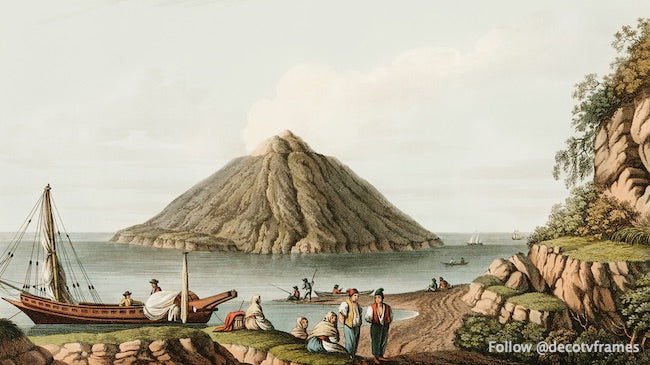 Île de Stromboli vue des dominions ottomans, d'Europe, d'Asie et de certaines îles de la Méditerranée (1810) 