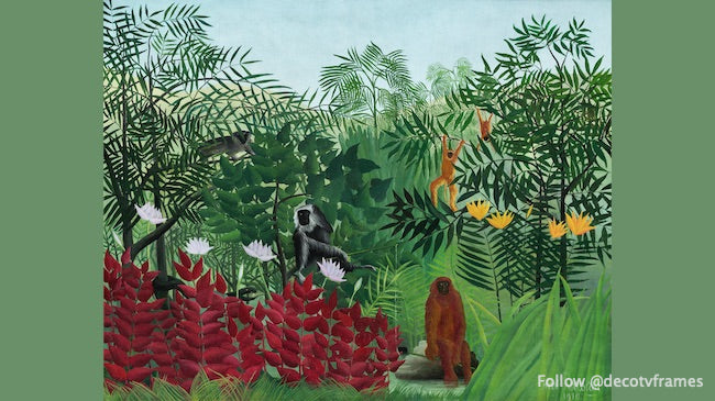 Forêt tropicale avec des singes (1910) 