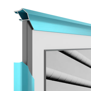 Turquesa caribeña - Bisel de marco Samsung prismático de aleación