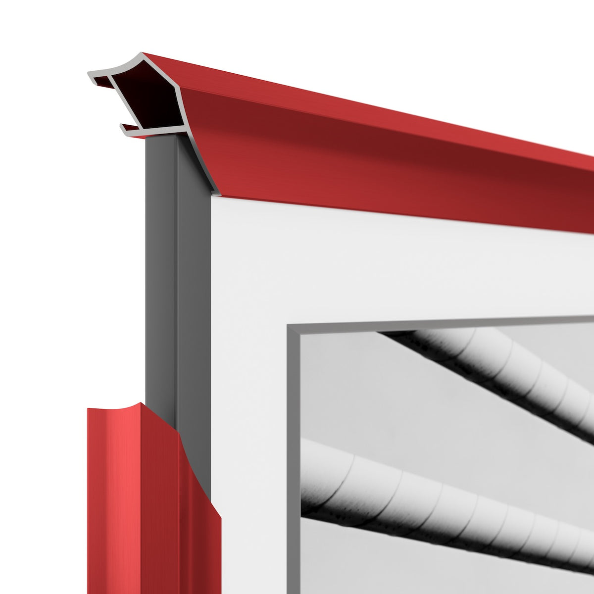 Candy Apple Red - Bisel de marco Samsung prismático de aleación